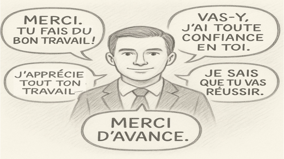 dire merci à l'avance
